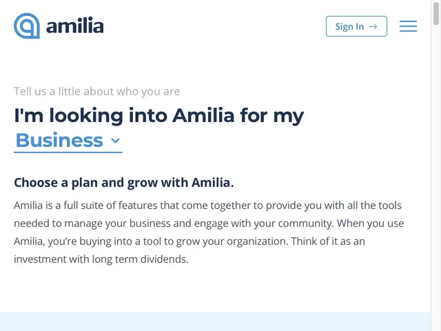 Amilia Screenshot