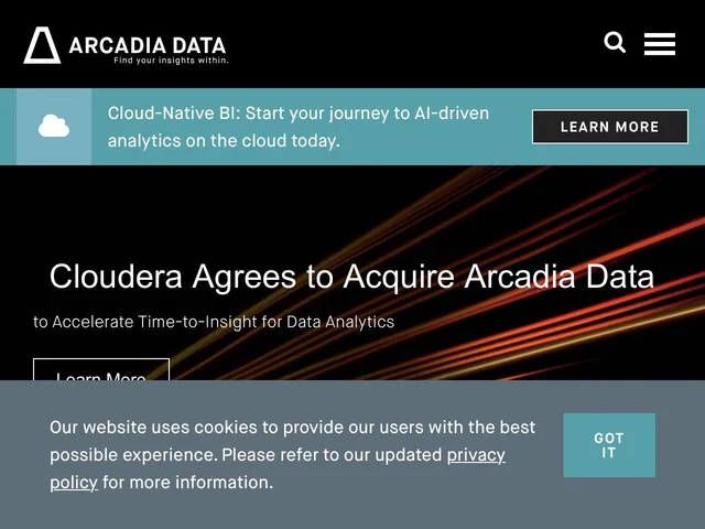 Arcadia Data Screenshot