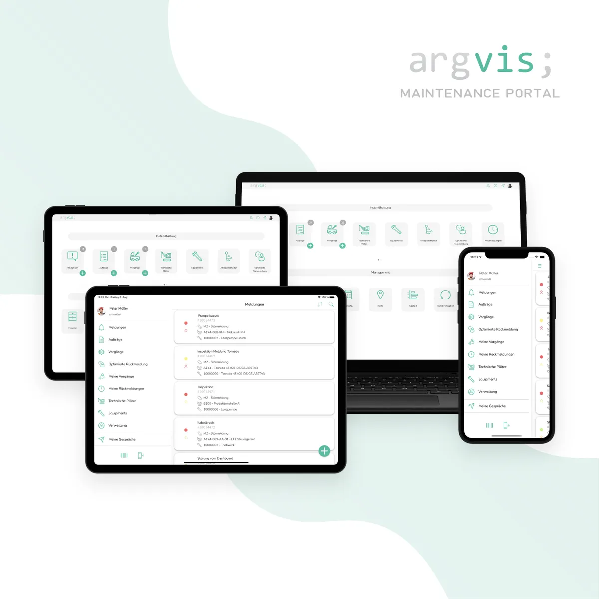 argvis; Maintenance Portal Features