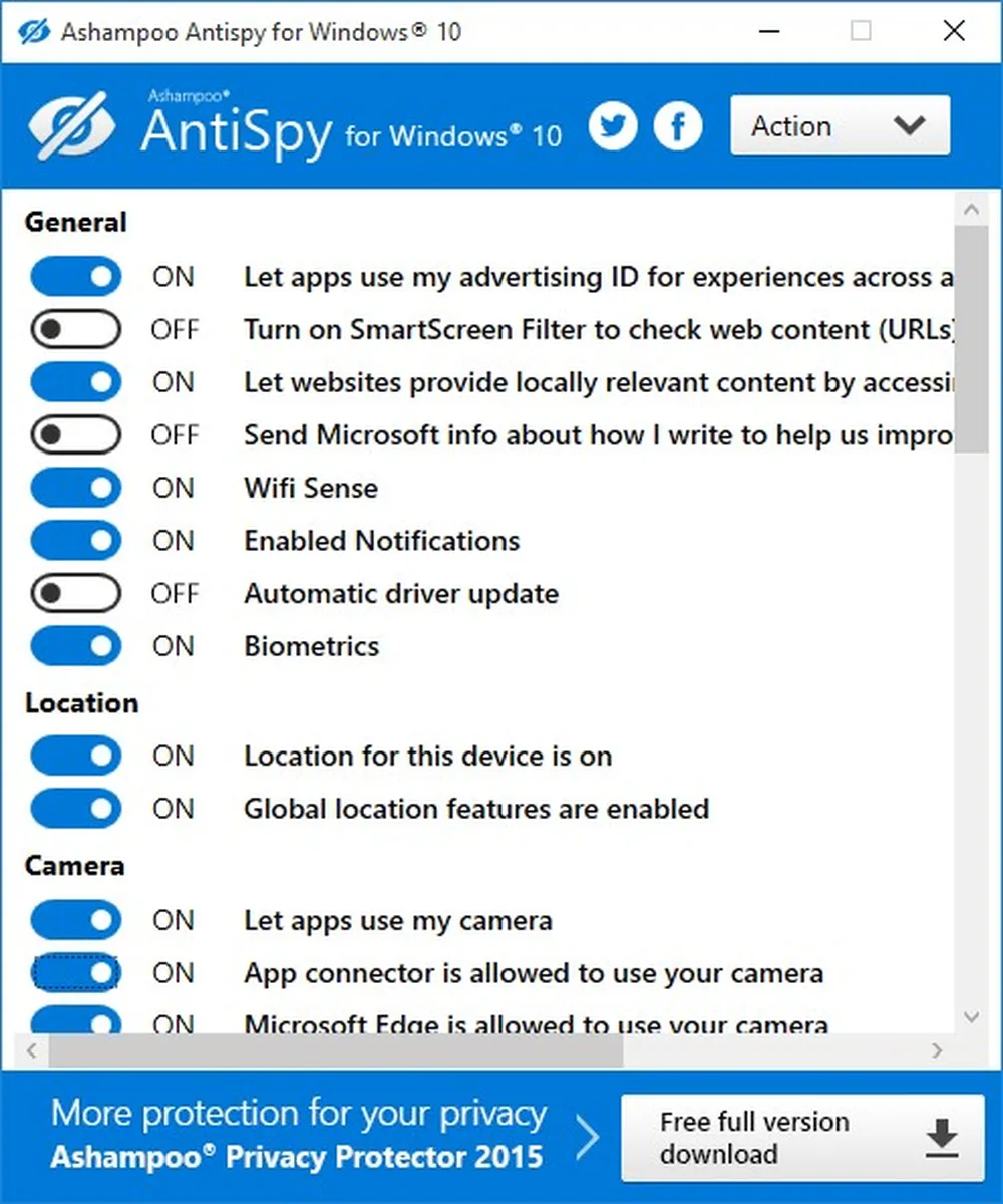 Ashampoo AntiSpy for Windows 10 Review