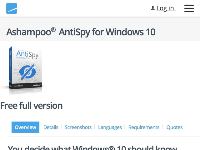 Ashampoo AntiSpy for Windows 10 Screenshot