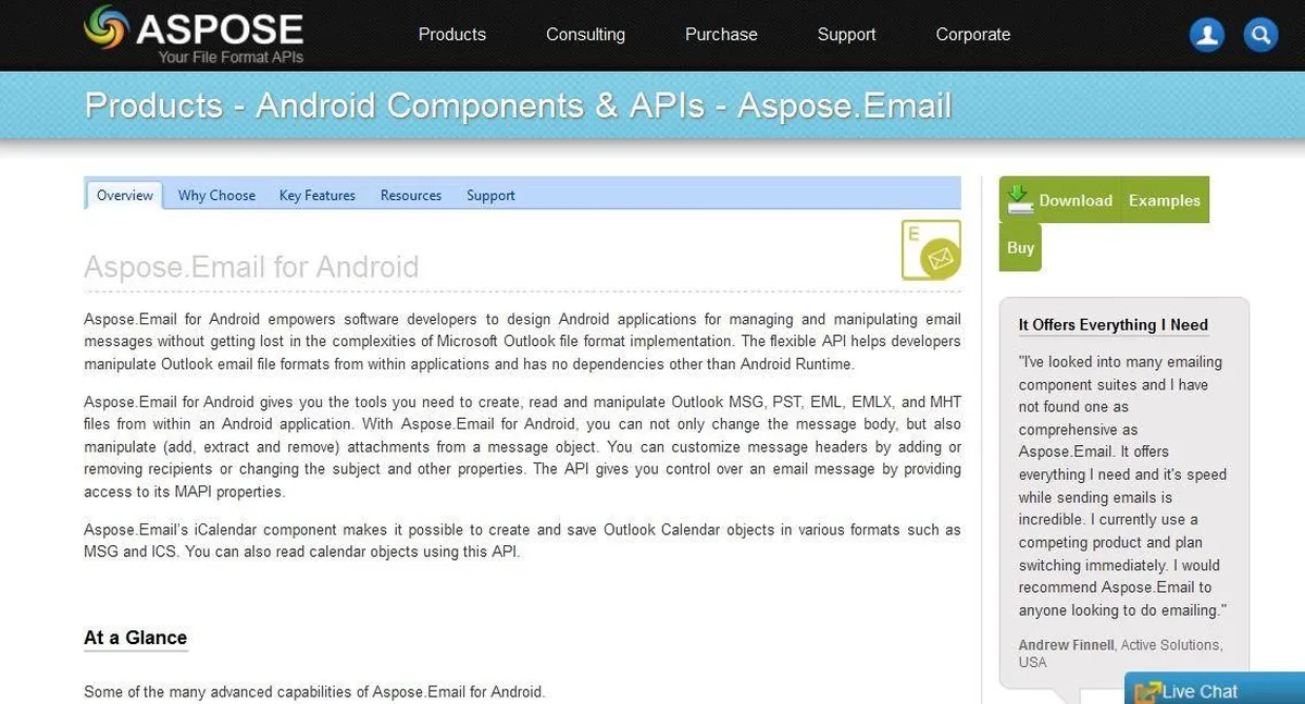 Aspose.Email for Android Review