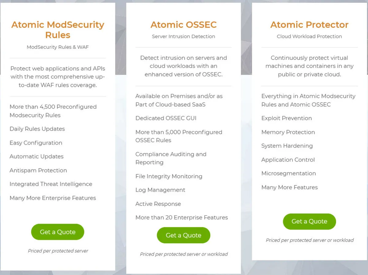 Atomicorp OSSEC Pricing Plan