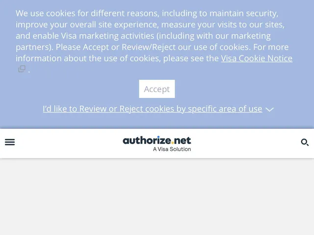 Authorize.net Screenshot