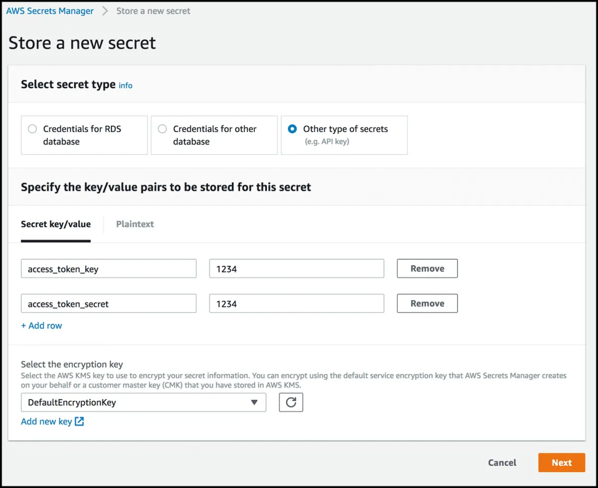 Amazon AWS Secrets Manager Features