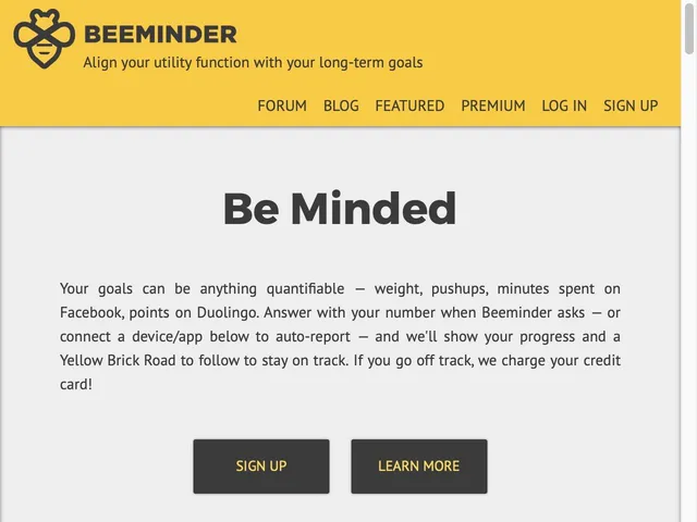 Beeminder Screenshot