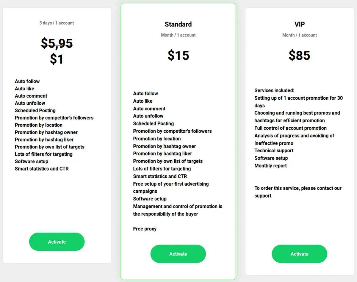 Bigbangram Pricing Plan