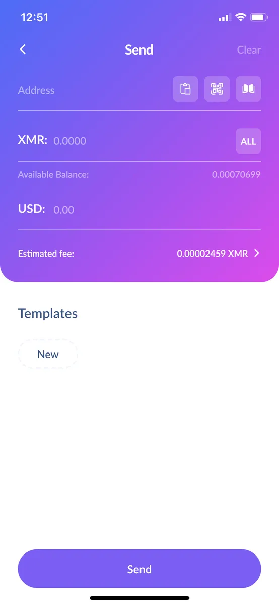 Cake Wallet Features