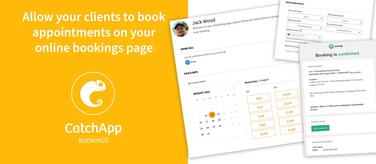 CatchApp Bookings Review