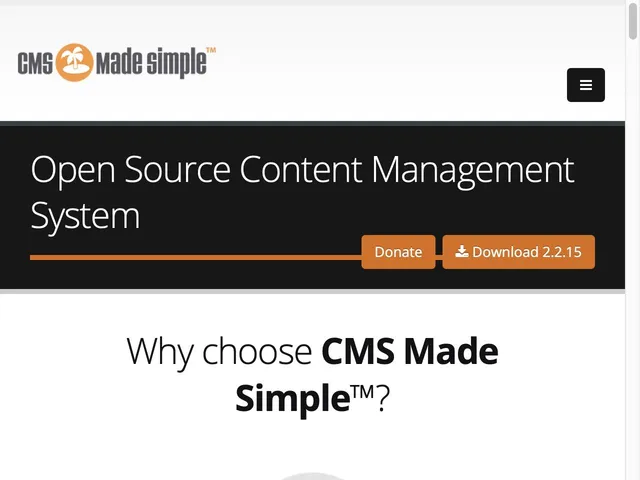CMS Made Simple Screenshot