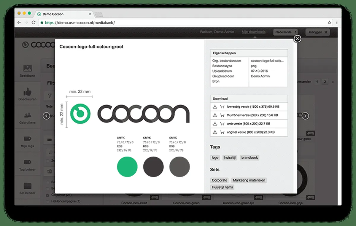 Cocoon Media Management Features