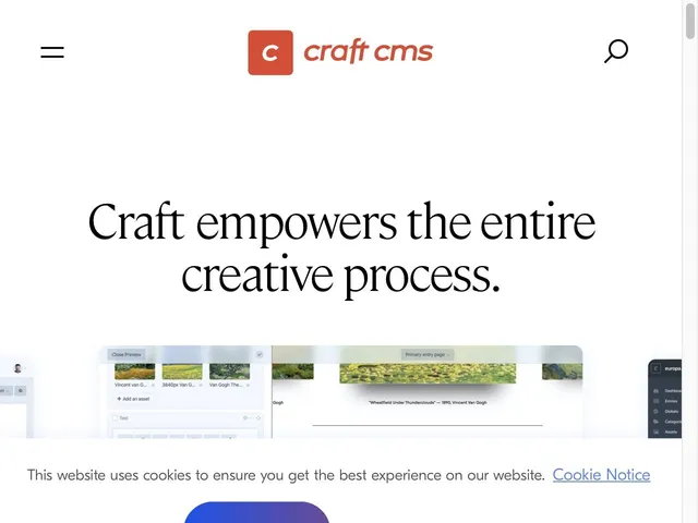 Craft CMS Screenshot