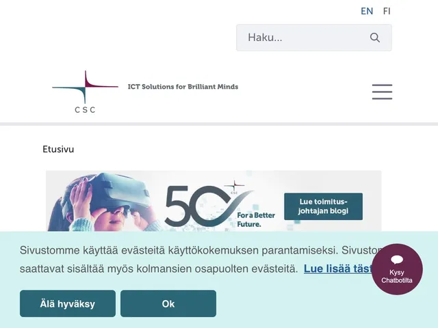 CSC Communications Outsourcing Screenshot