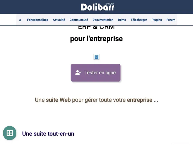 Dolibarr Screenshot