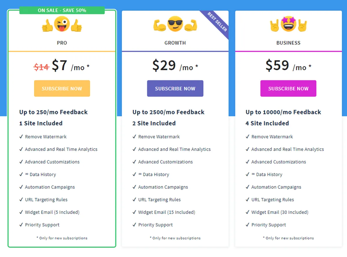Emojics Pricing Plan
