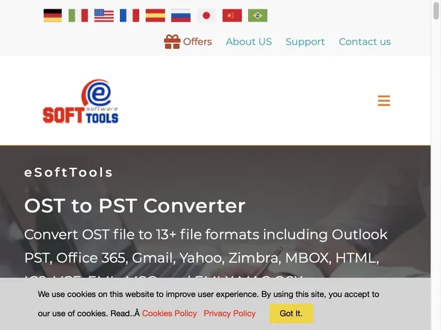 eSoftTools NSF to PST Converter Screenshot