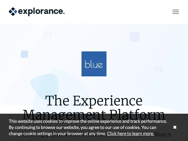 Blue Institutional Surveys Screenshot
