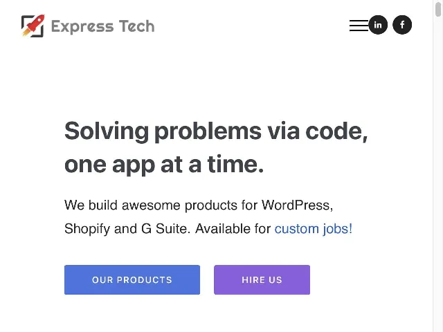 ExpressTech Screenshot