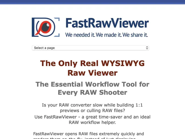FastRawViewer Screenshot