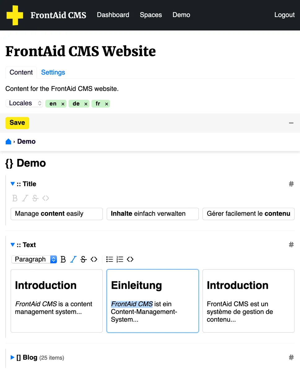 FrontAid CMS Review