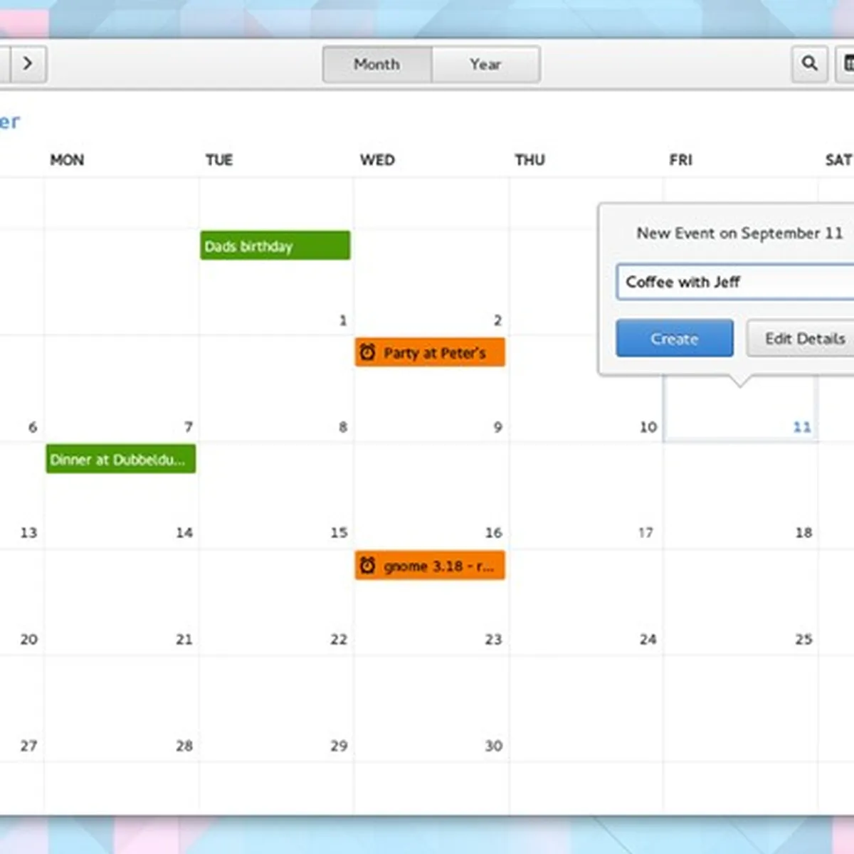 GNOME Calendar Review