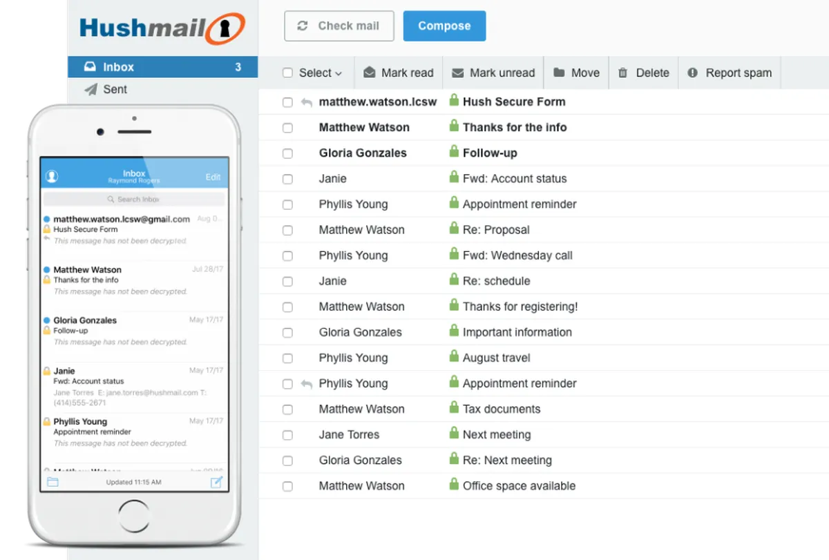 Hushmail Features
