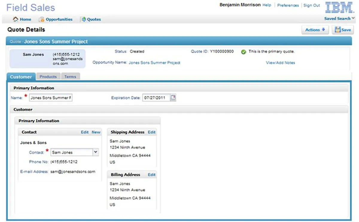 IBM Sterling CPQ Features