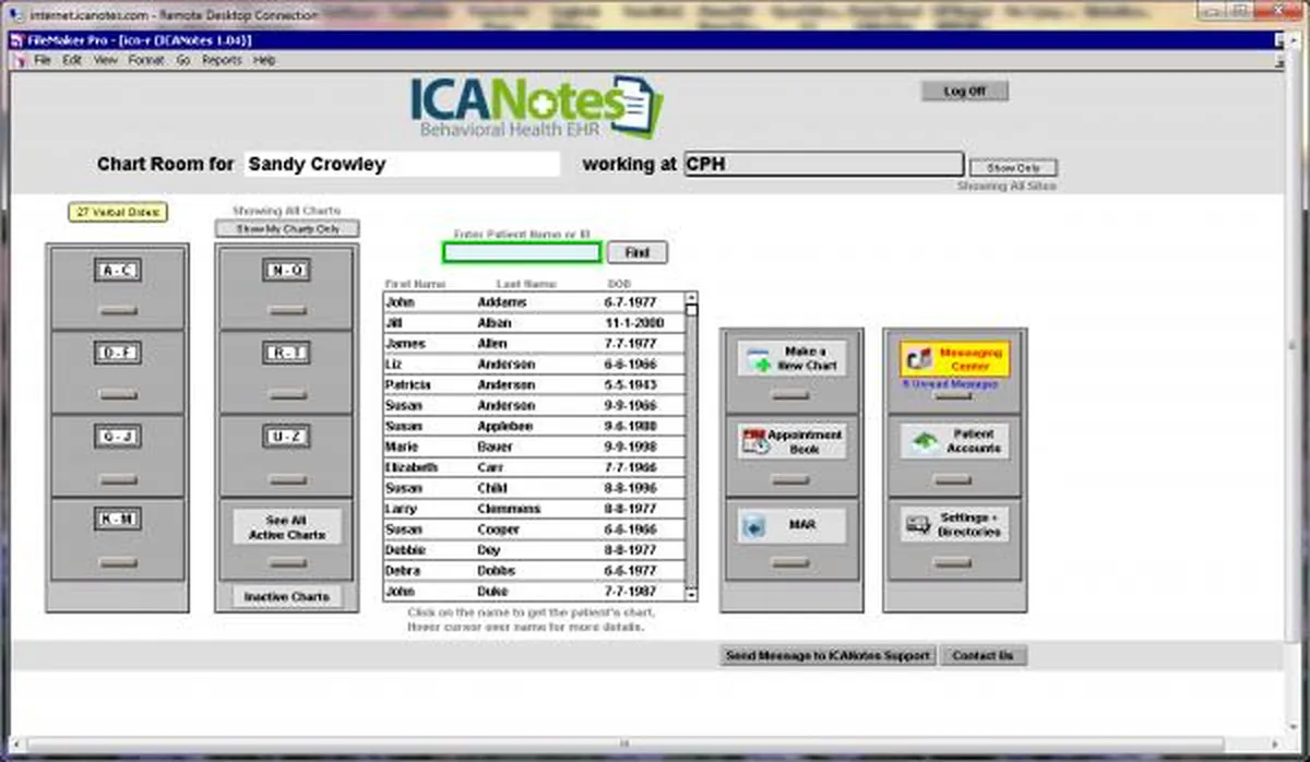 ICANotes Screenshot