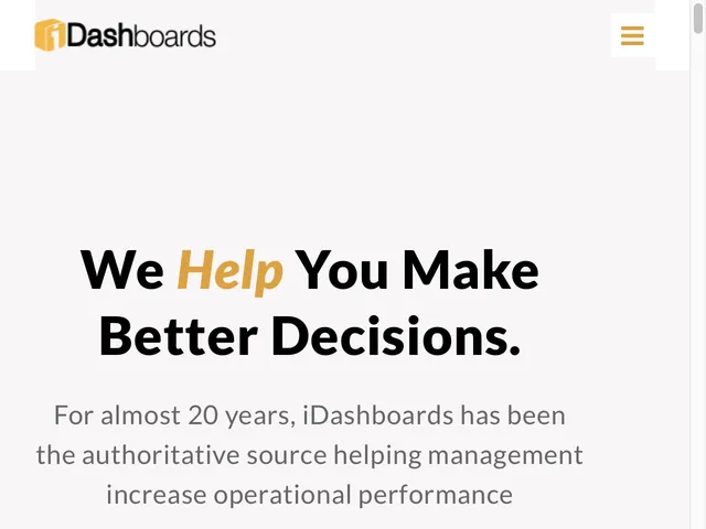 iDashboards Enterprise Suite Screenshot