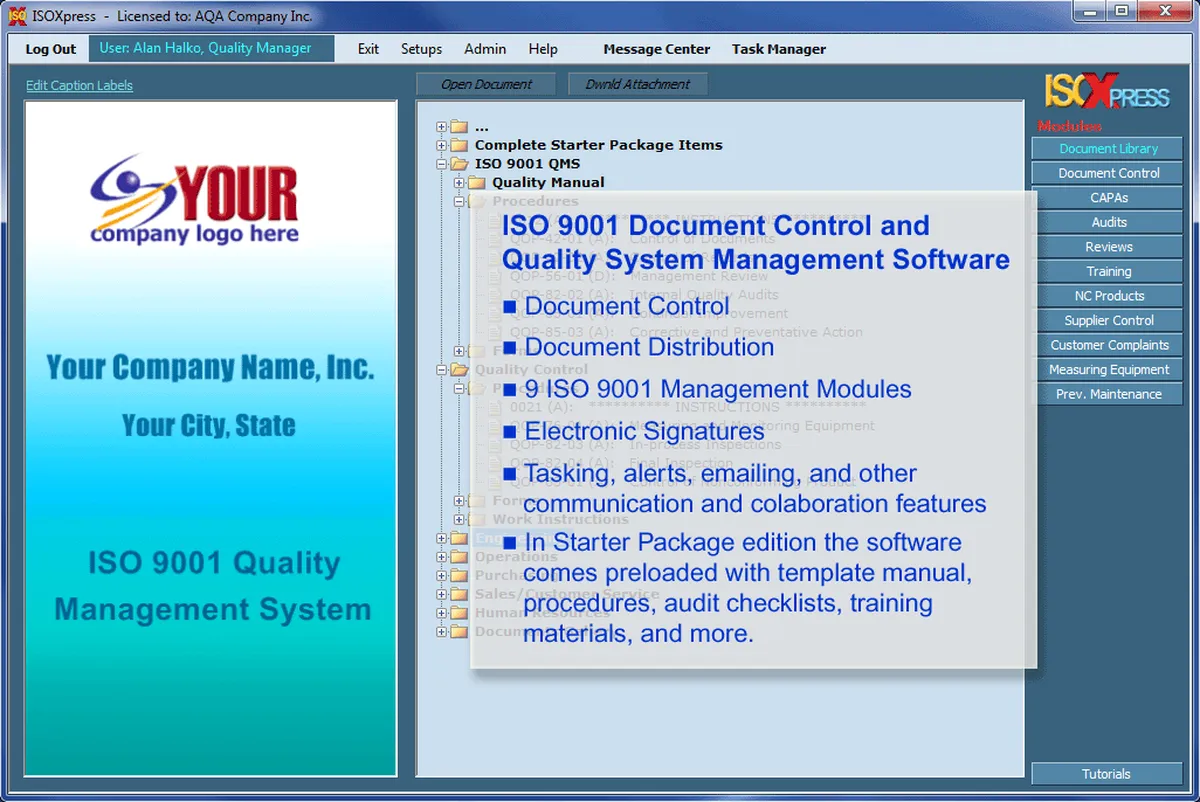 IMSXpress ISO 9001 Quality Management Review