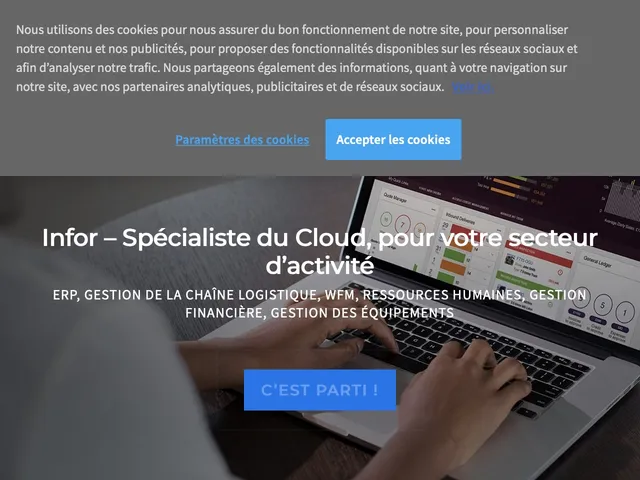 Infor CloudSuite Business Screenshot