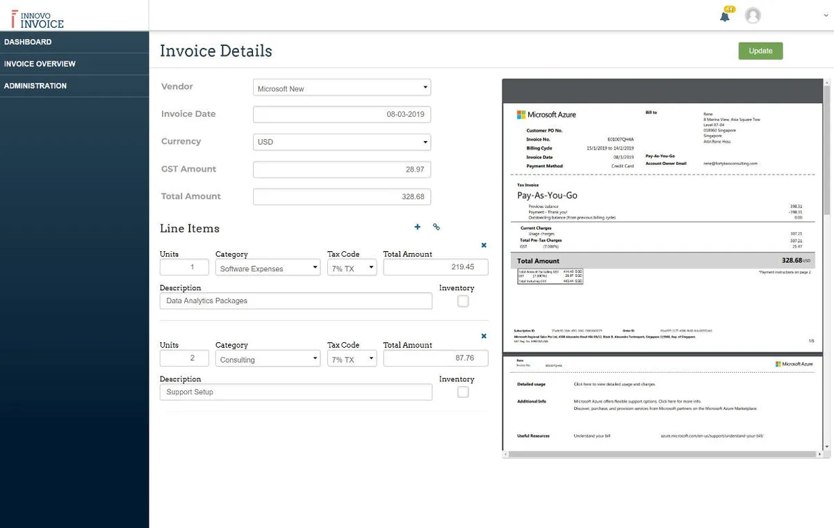 Innovo Invoice Features