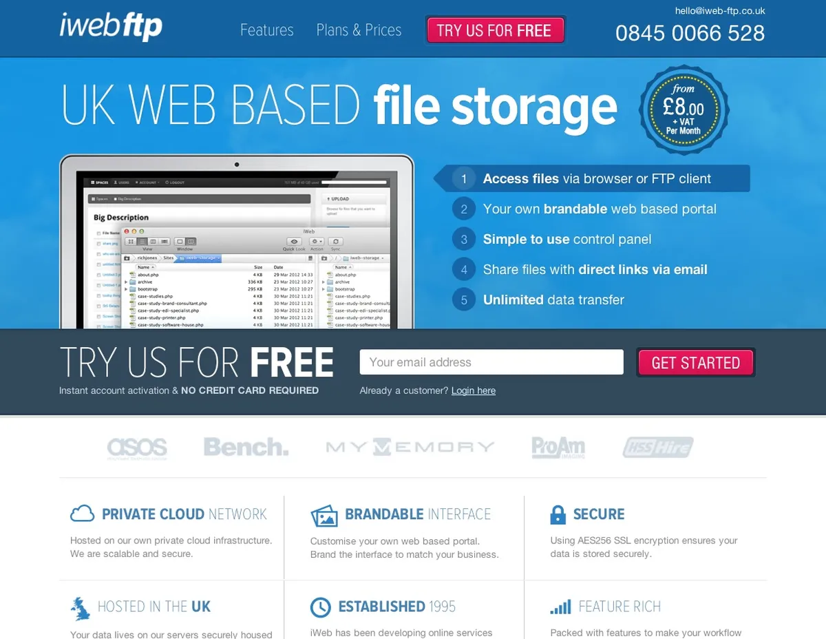 iWeb FTP Review