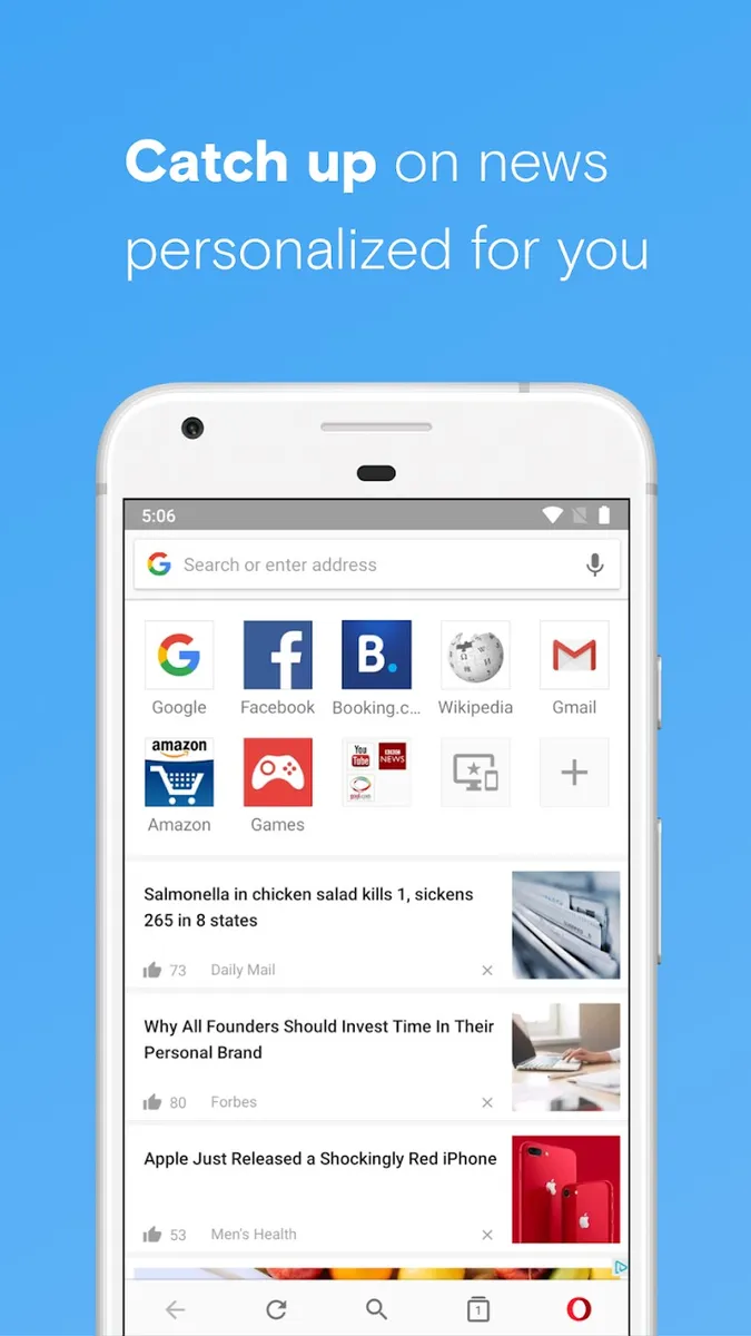 Opera browser - news & search Review