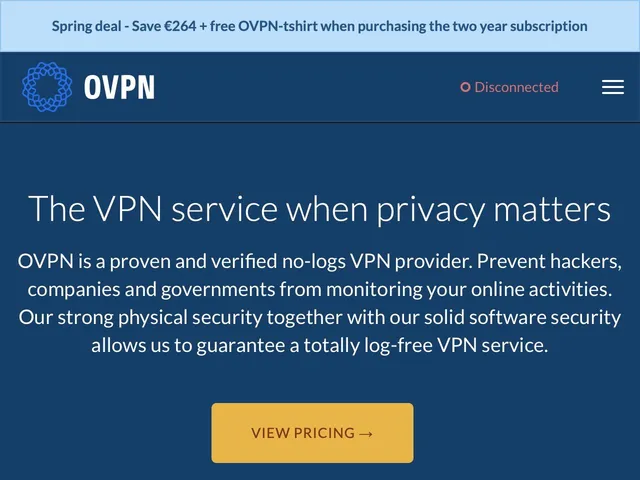 OVPN.com Screenshot