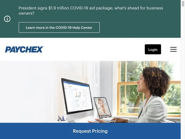 Paychex Payment Processing Screenshot