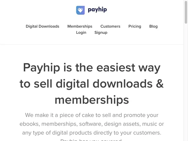 Payhip Screenshot