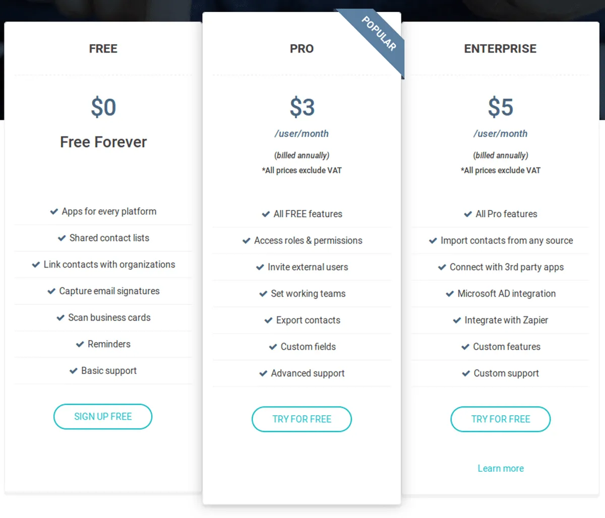 Pobuca Connect Pricing Plan