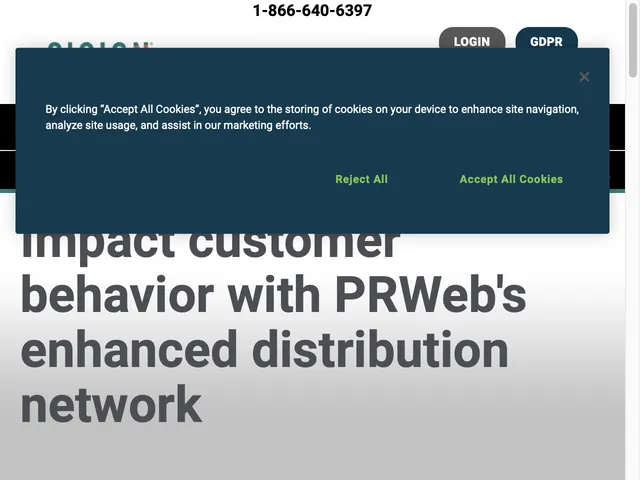 PRWeb Screenshot