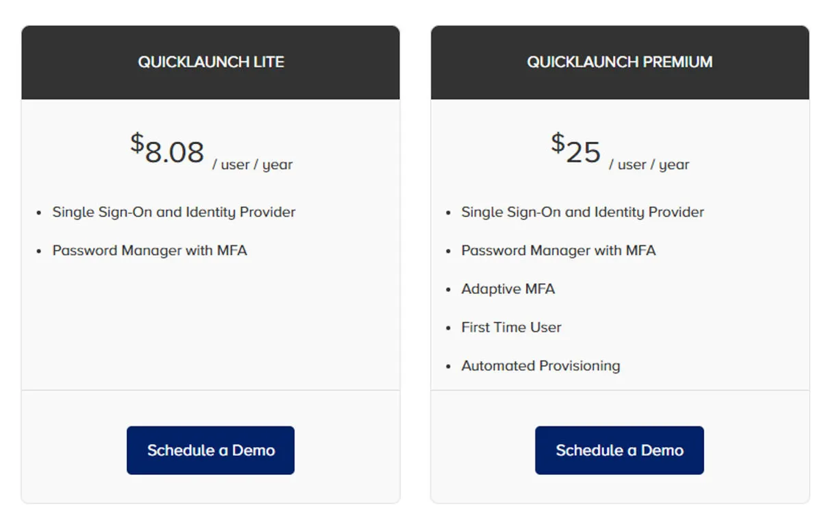 QuickLaunch Pricing Plan