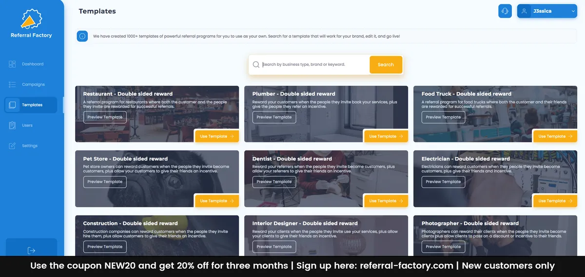 Referral Factory Features