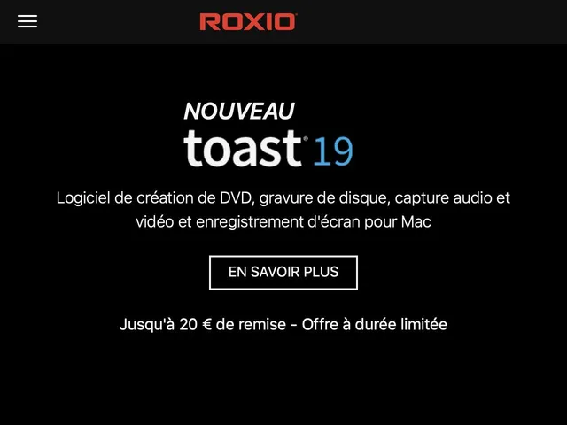 Roxio Toast Screenshot