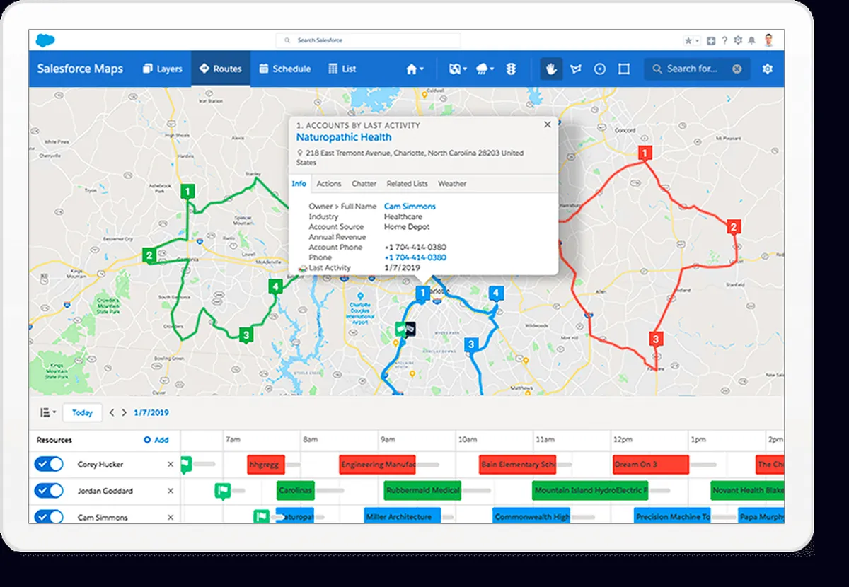 Salesforce Maps Features