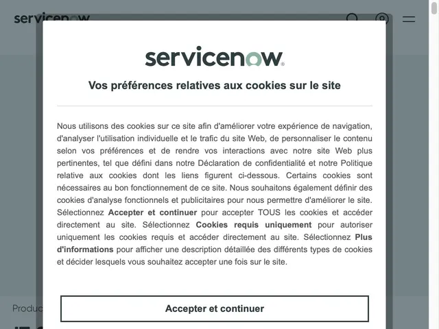 ServiceNow Screenshot