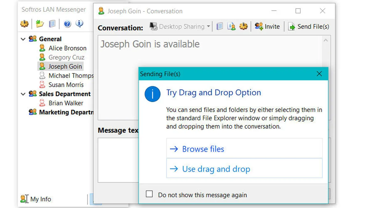 Softros LAN messenger Screenshot
