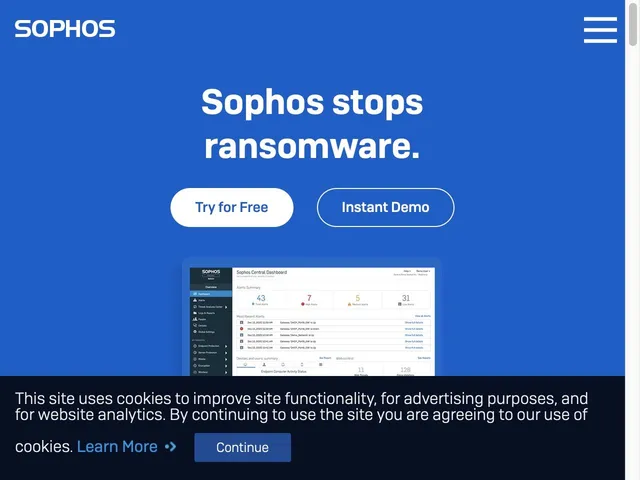Sophos Endpoint Security Screenshot