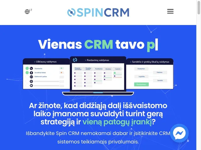 Spin CRM Screenshot