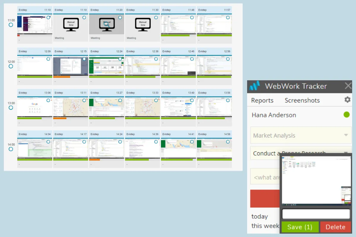 WebWork Time Tracker Screenshot