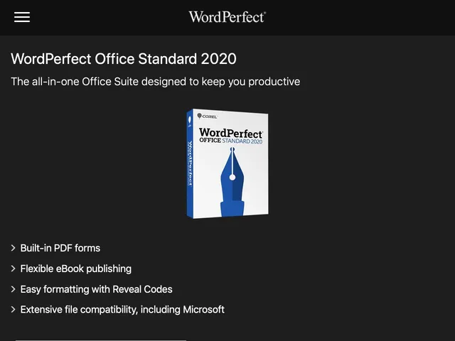 Corel WordPerfect Office Screenshot