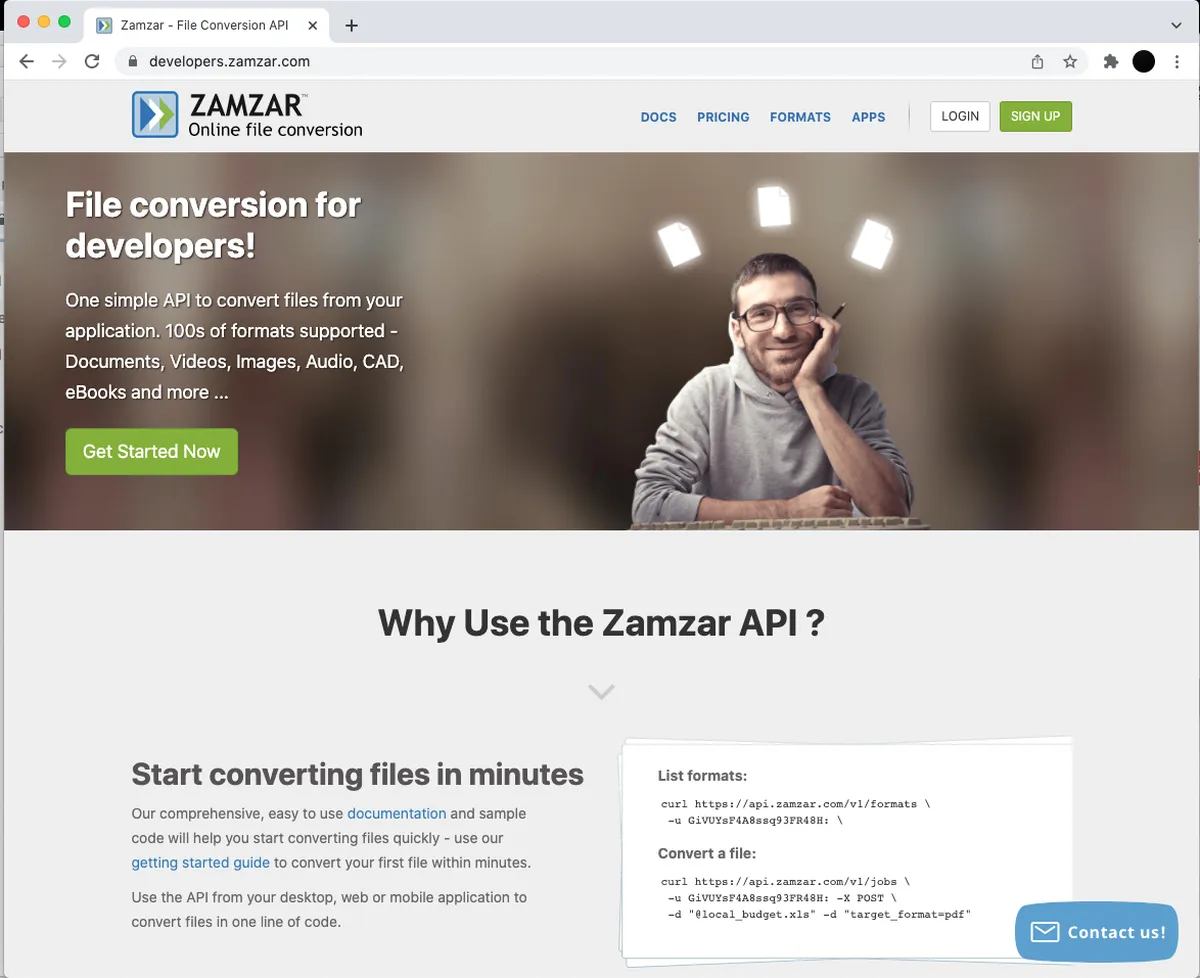 Zamzar Features